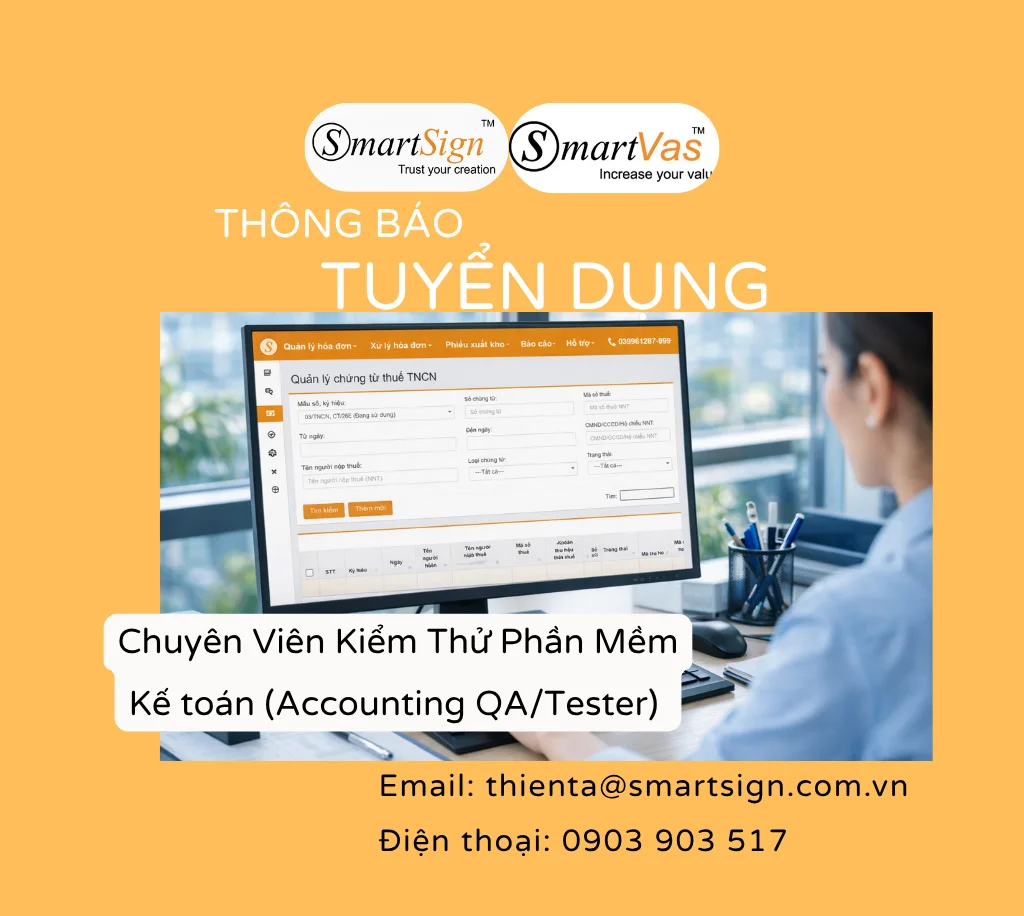 Tuyển dụng Chuyên viên Kiểm thử Phần mềm Kế toán (Accounting QA/Tester)