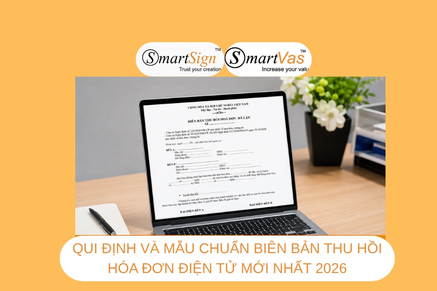 Mẫu biên bản thu hồi hóa đơn điện tử mới nhất 2026
