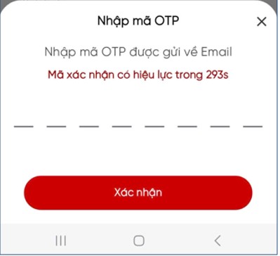 Bước 2 OTP