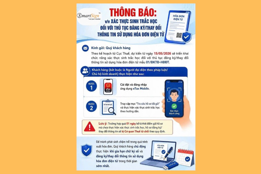 Thông báo xác thực sinh trắc học