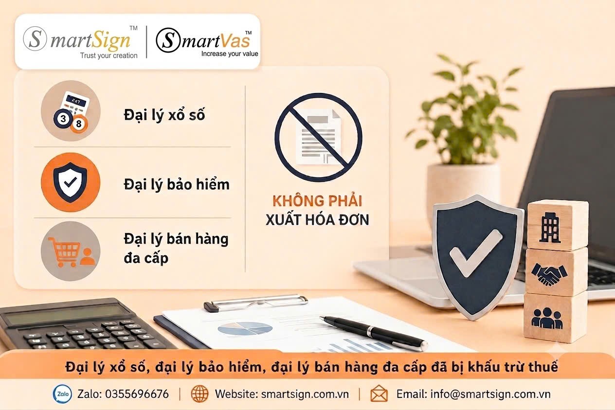 Đại lý xổ số bảo hiểm bán hàng đa cấp không phải xuất hóa đơn