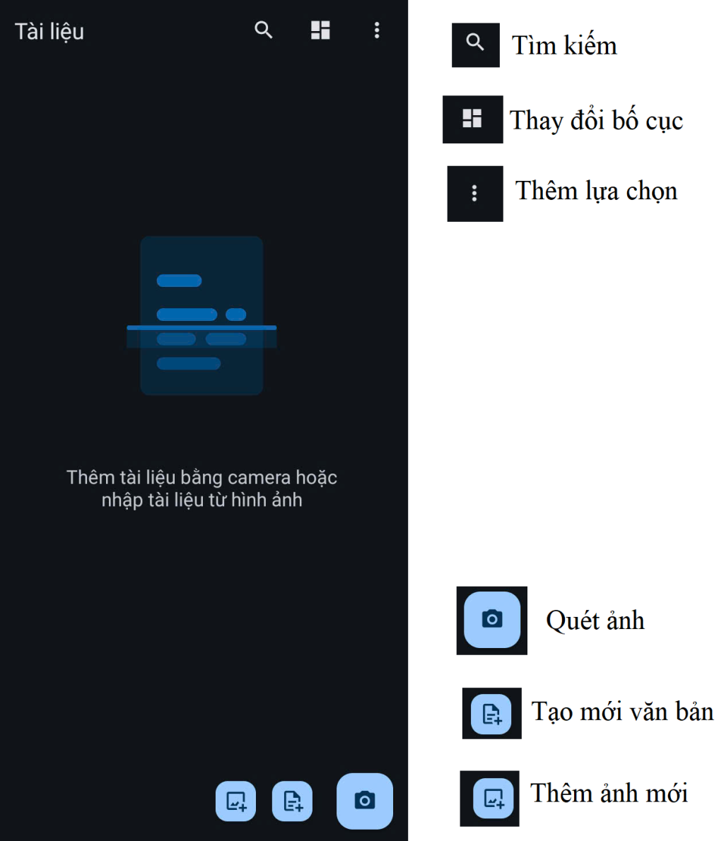 Giao diện trang chính và mô tả