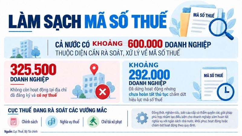 Chiến dịch làm sạch mã số thuế tháo gỡ điểm nghẽn kinh doanh