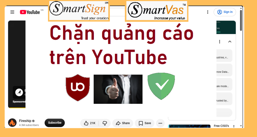 Cách xem Youtube không có quảng cáo trên trình duyệt web